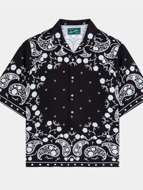 MAISON ARTICLE
ROSE PAISLEY BUTTON UP SHORT SLEEVE | NWT | Small